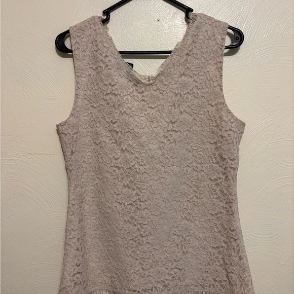 New York & Company Tan Fitted Sleeveless Tank Top - Picture 8 of 8